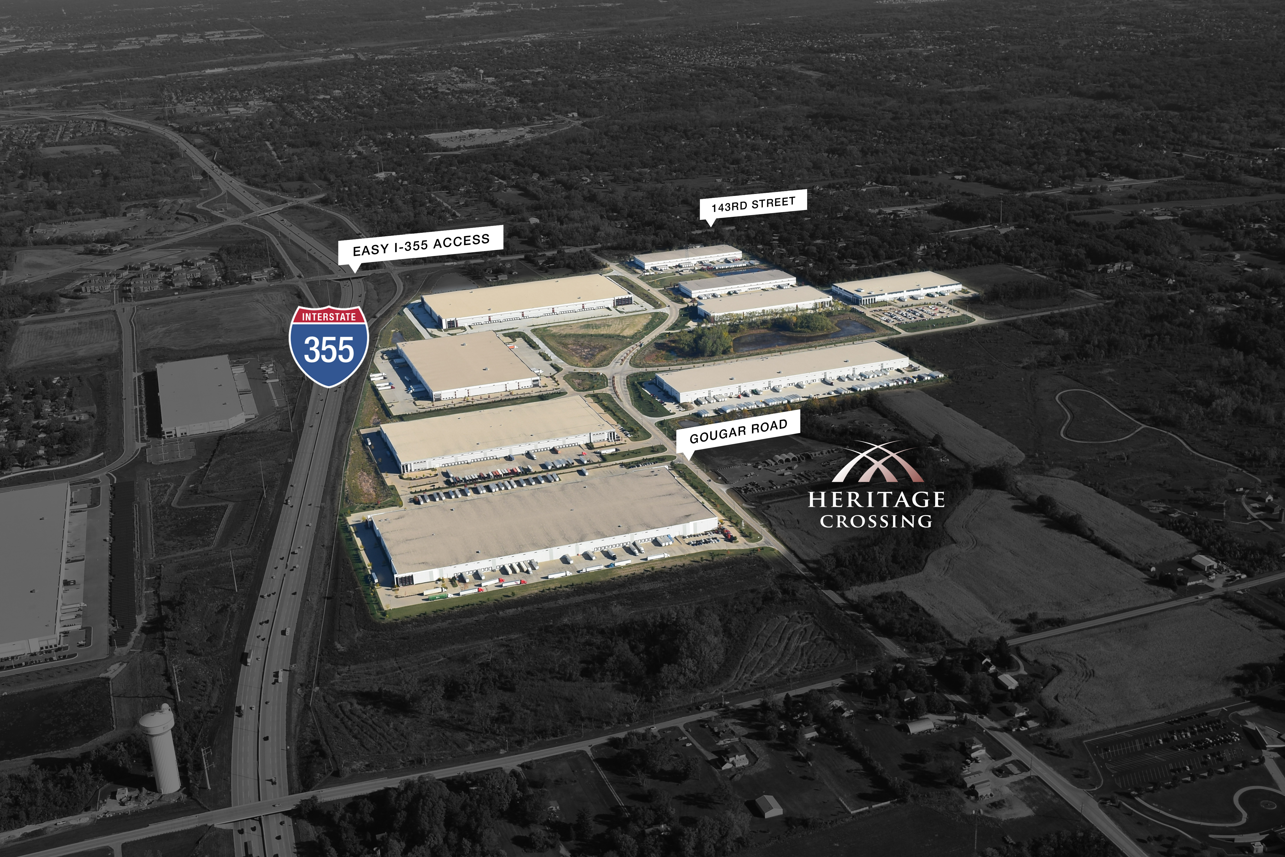 Heritage Crossing Aerial Map